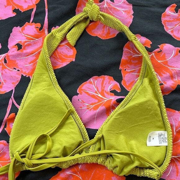 Wild Fable 70s groovy look👀 Lime 🍋‍🟩 Green Bikini👙Beach🏖️Time! Lined. Comfy! - Picture 5 of 17